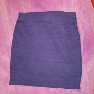 Forever 21 Indigo Mini Pencil Skirt Sz Large